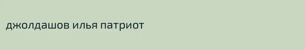джолдашов илья патриот
